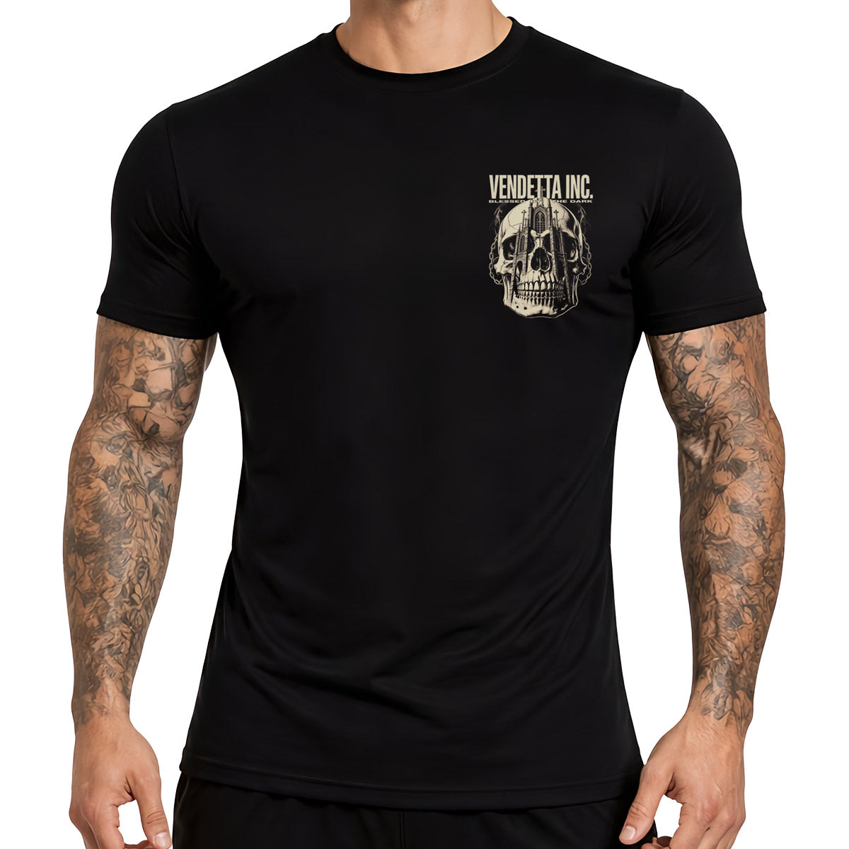 Vendetta Inc. Shirt Blessed By The Dark schwarz
