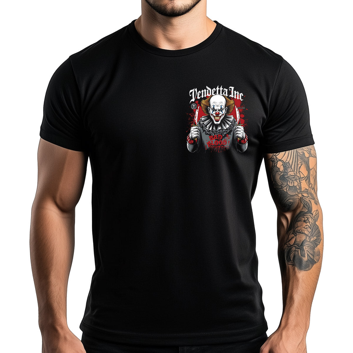 Vendetta Inc. Shirt Bad Blood Clown schwarz