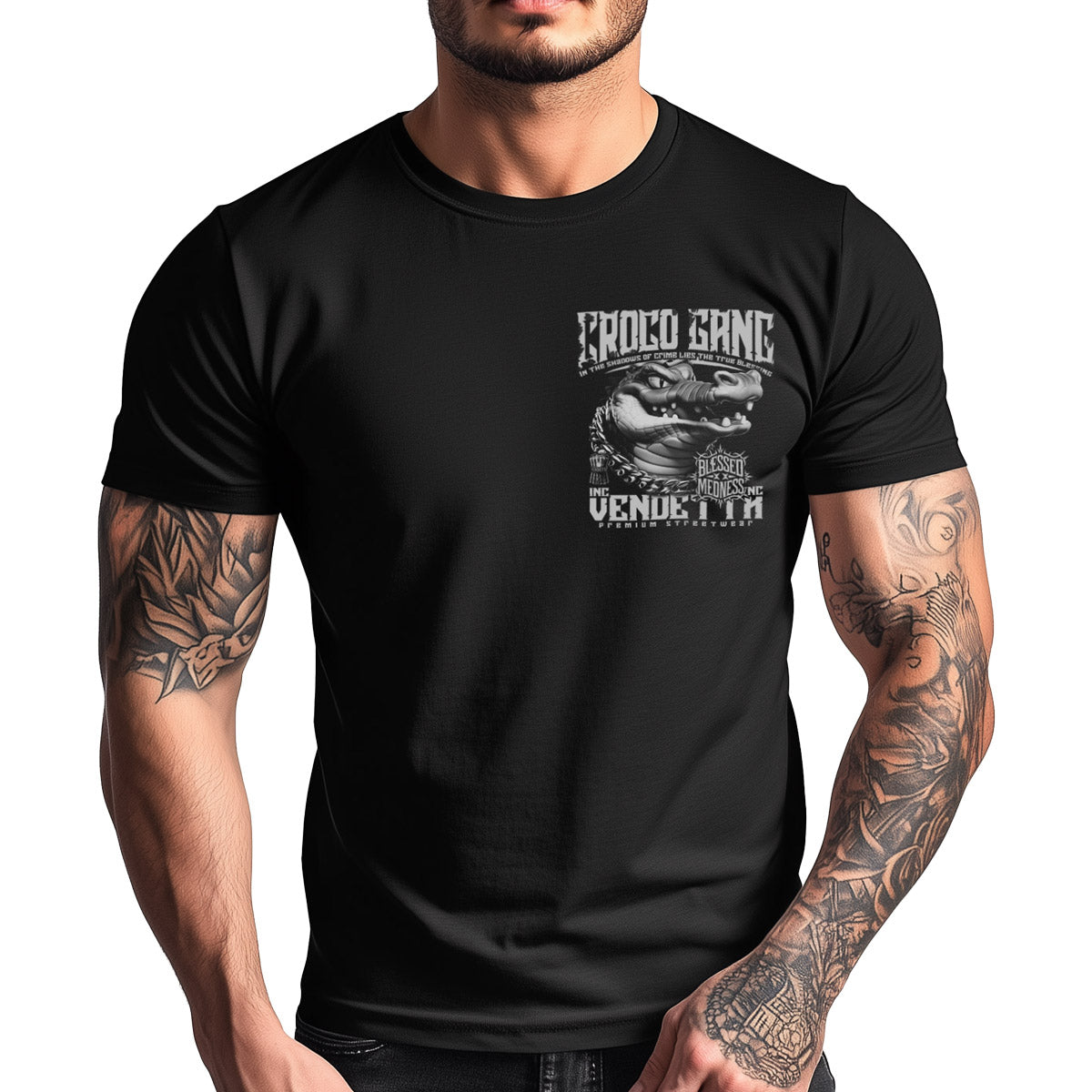 Vendetta Inc. Shirt Croco Gang schwarz VD-1534