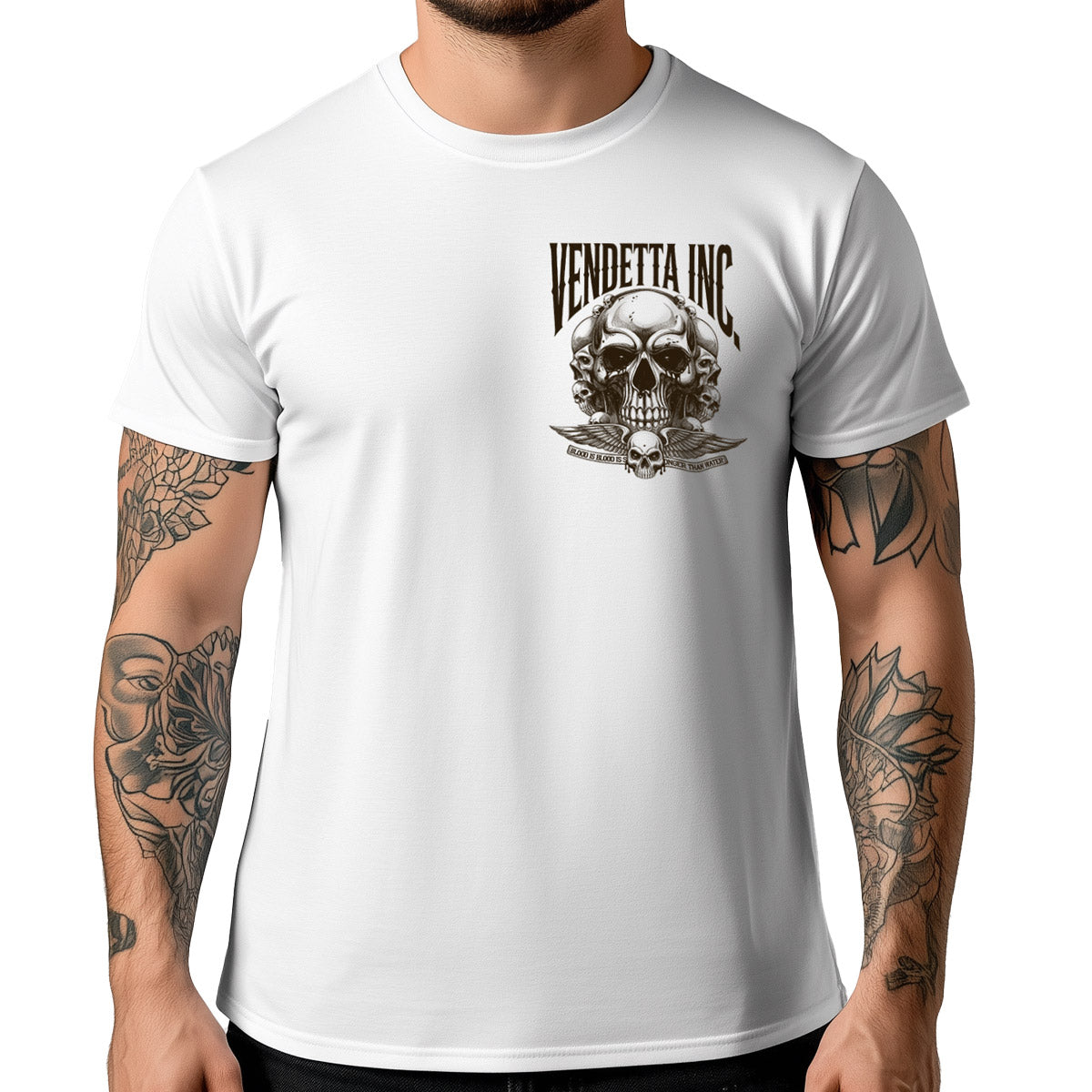 Vendetta Inc. Shirt Skull Empire weiß VD-1572