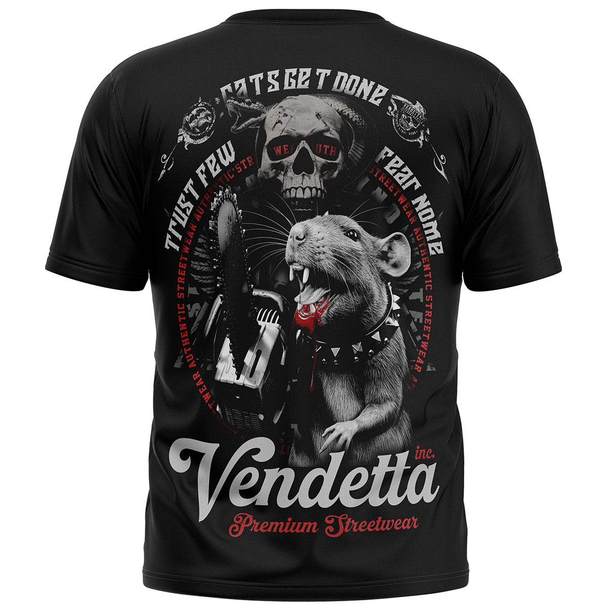 Vendetta Inc. Shirt Rats Get Done schwarz VD-1580