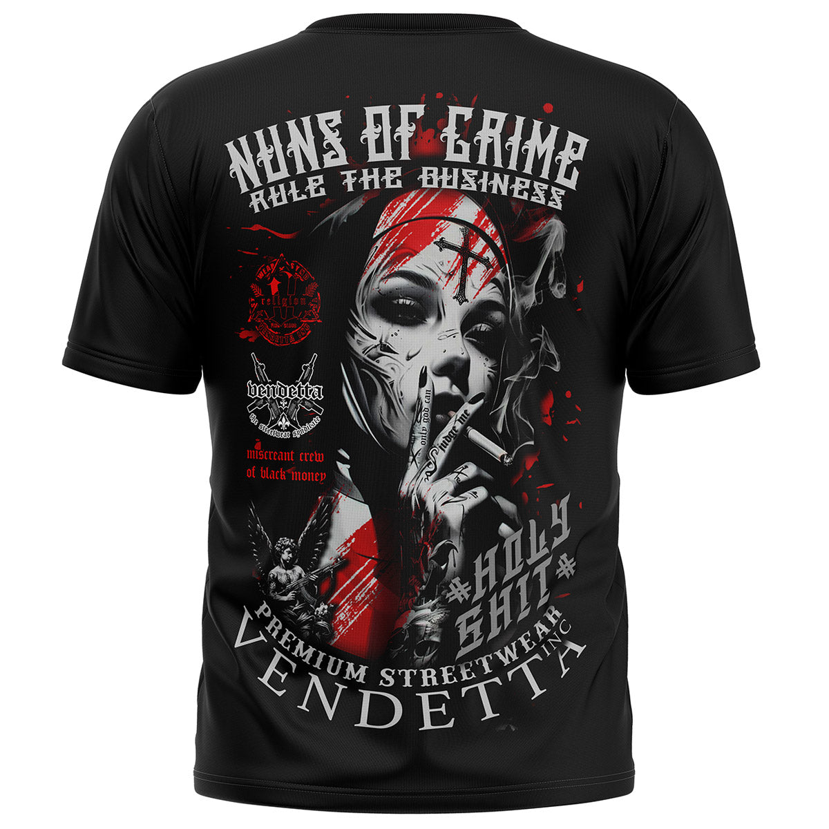 Vendetta Inc. Shirt Nuns of Crime schwarz VD-1581