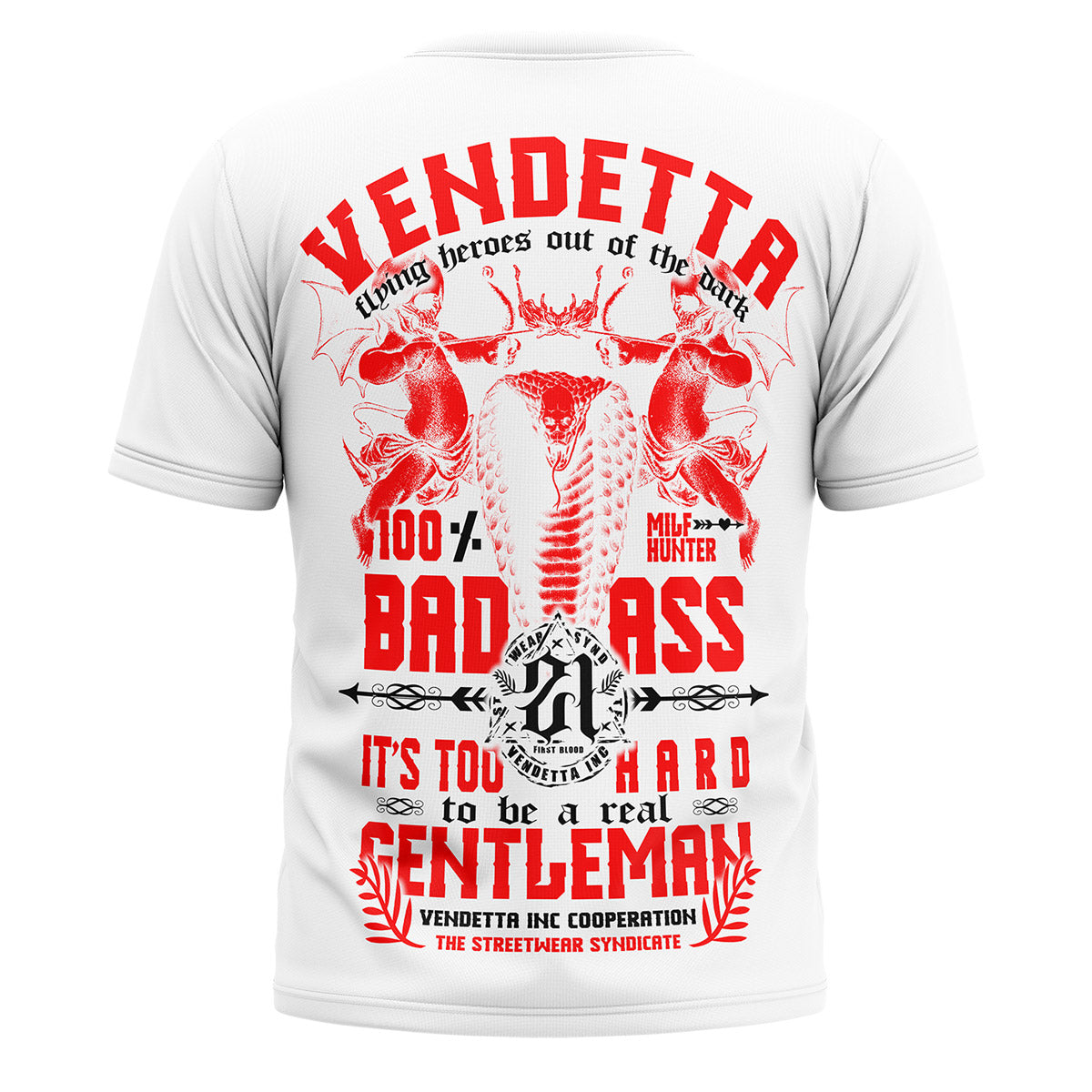Vendetta Inc. Shirt Dark Gentleman weiß VD-1582