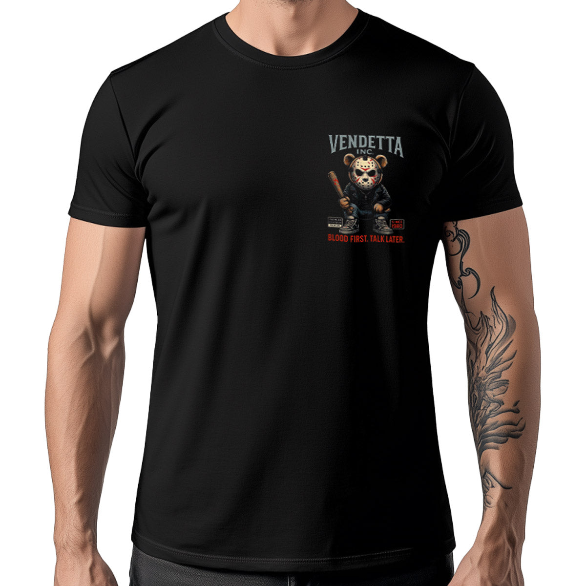 Vendetta Inc. Shirt Talk Later schwarz VD-1588