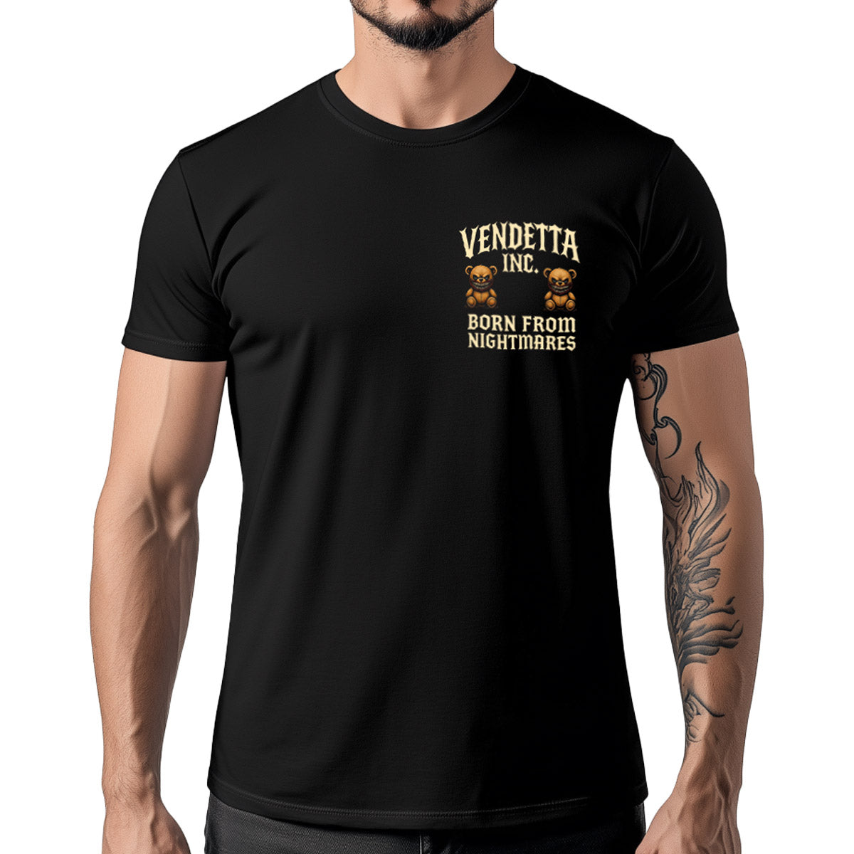 Vendetta Inc. Shirt Born From Nightmares schwarz VD-1587