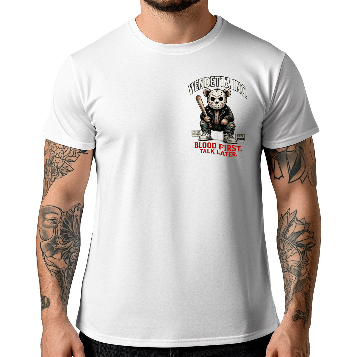 Vendetta Inc. Shirt Talk Later weiß VD-1589