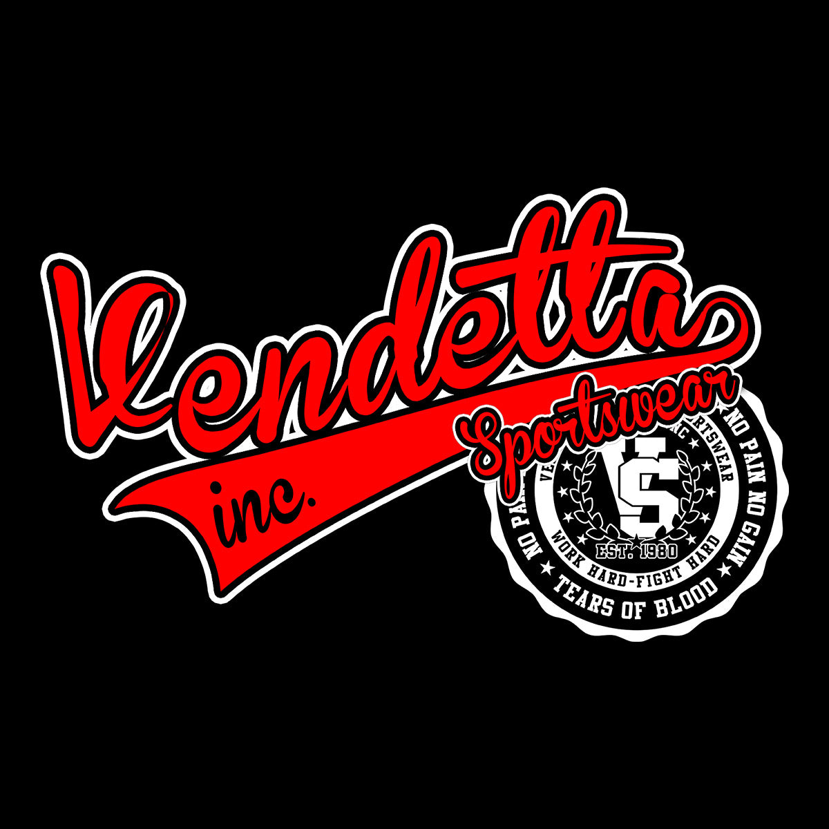 Vendetta Inc. Shirt Bloodline Athletics schwarz VD-1287