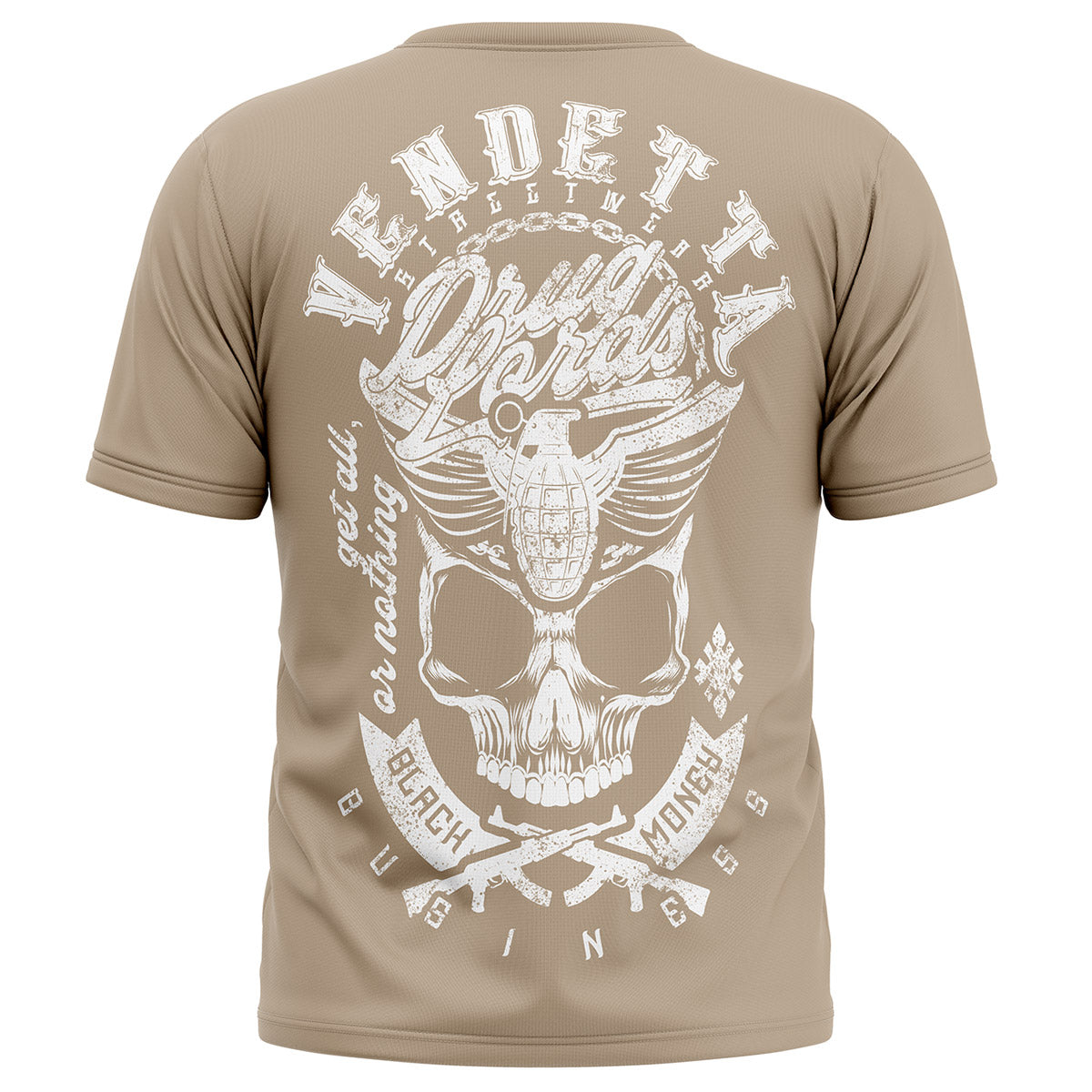 Vendetta Inc. Shirt Black Money sand VD-1625