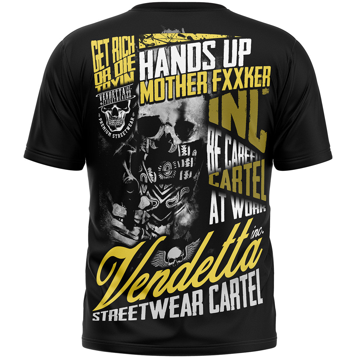 Vendetta Inc. Shirt Cartel Mode schwarz VD-1600