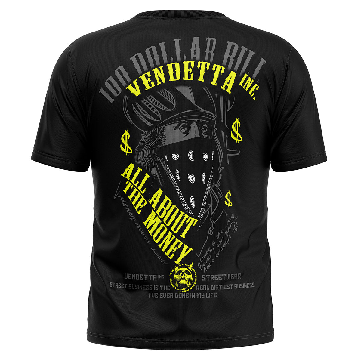 Vendetta Inc. Shirt All About the Money schwarz VD-1618