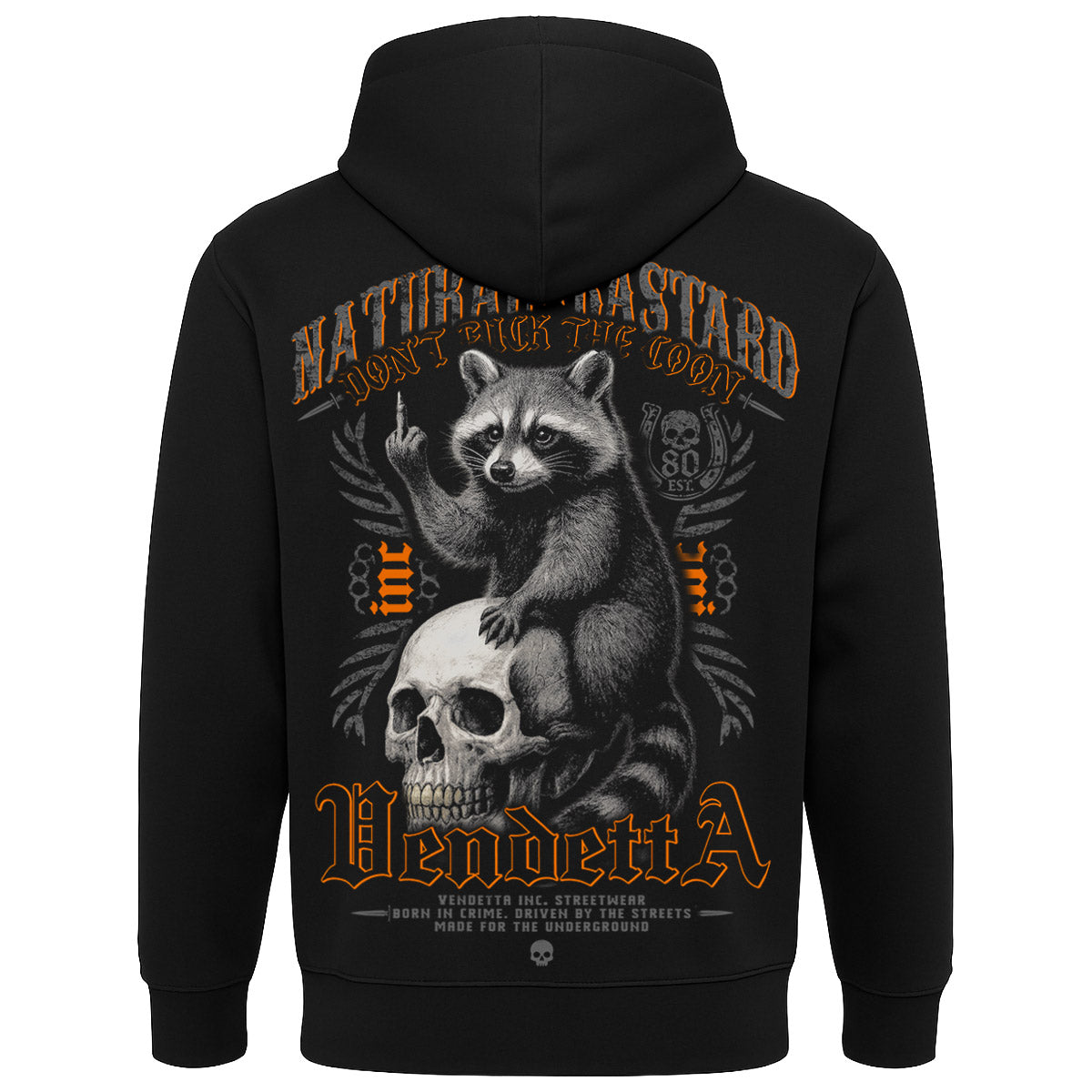 Vendetta Inc. Hoodie Skull Coon schwarz