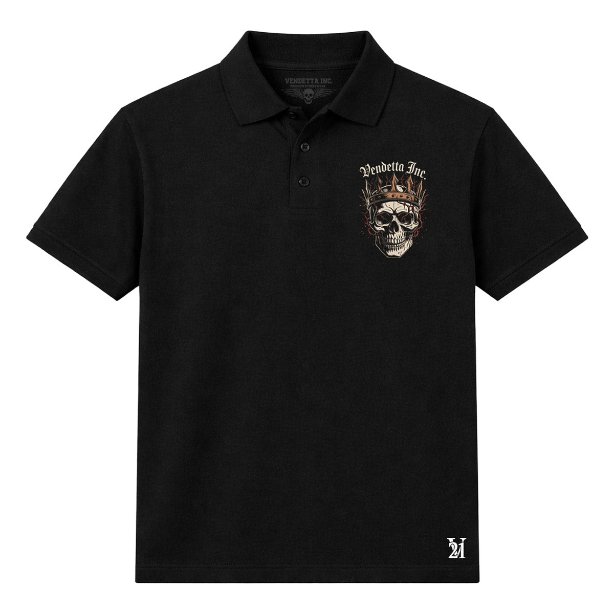 Vendetta Inc. Polo Shirt King schwarz