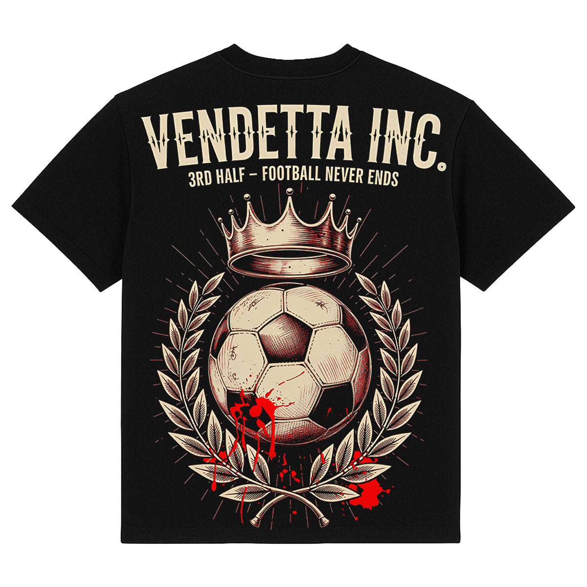 Vendetta Inc. Shirt 3rd Half – Football Never Ends schwarz