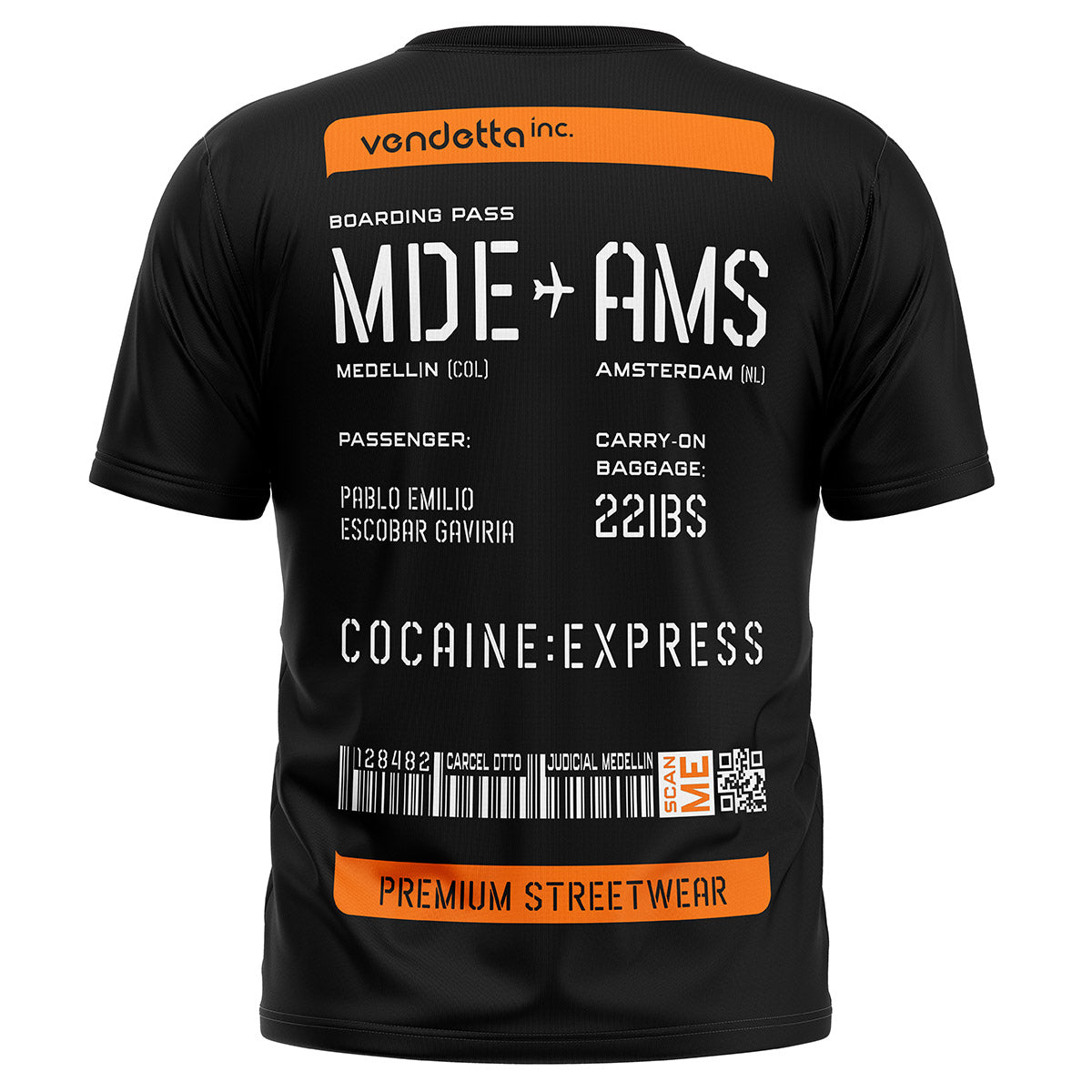 Vendetta Inc. Shirt Boarding Pass schwarz