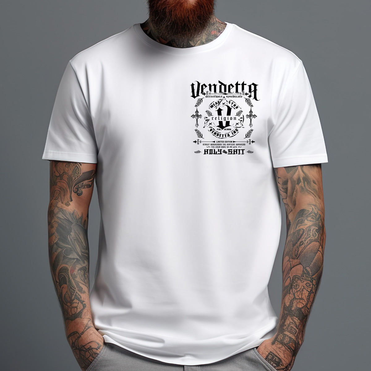 Vendetta Inc. Shirt Holy weiß VD-1227
