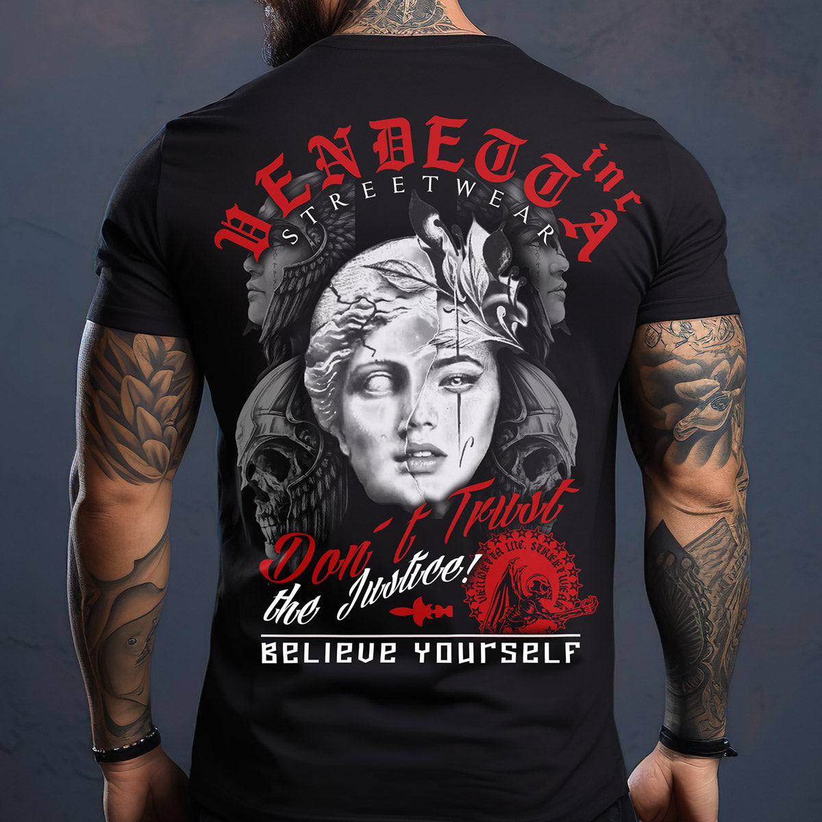 Vendetta Inc. Shirt Believe Yourself schwarz 1219