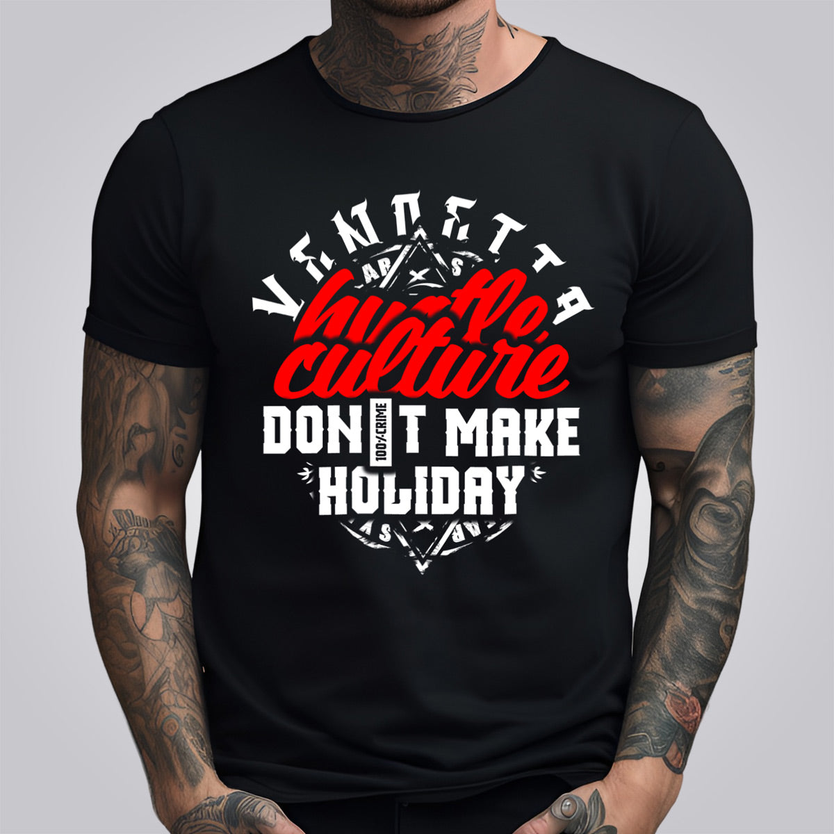 Vendetta Inc. T-Shirt Crime Holiday schwarz VD-1315