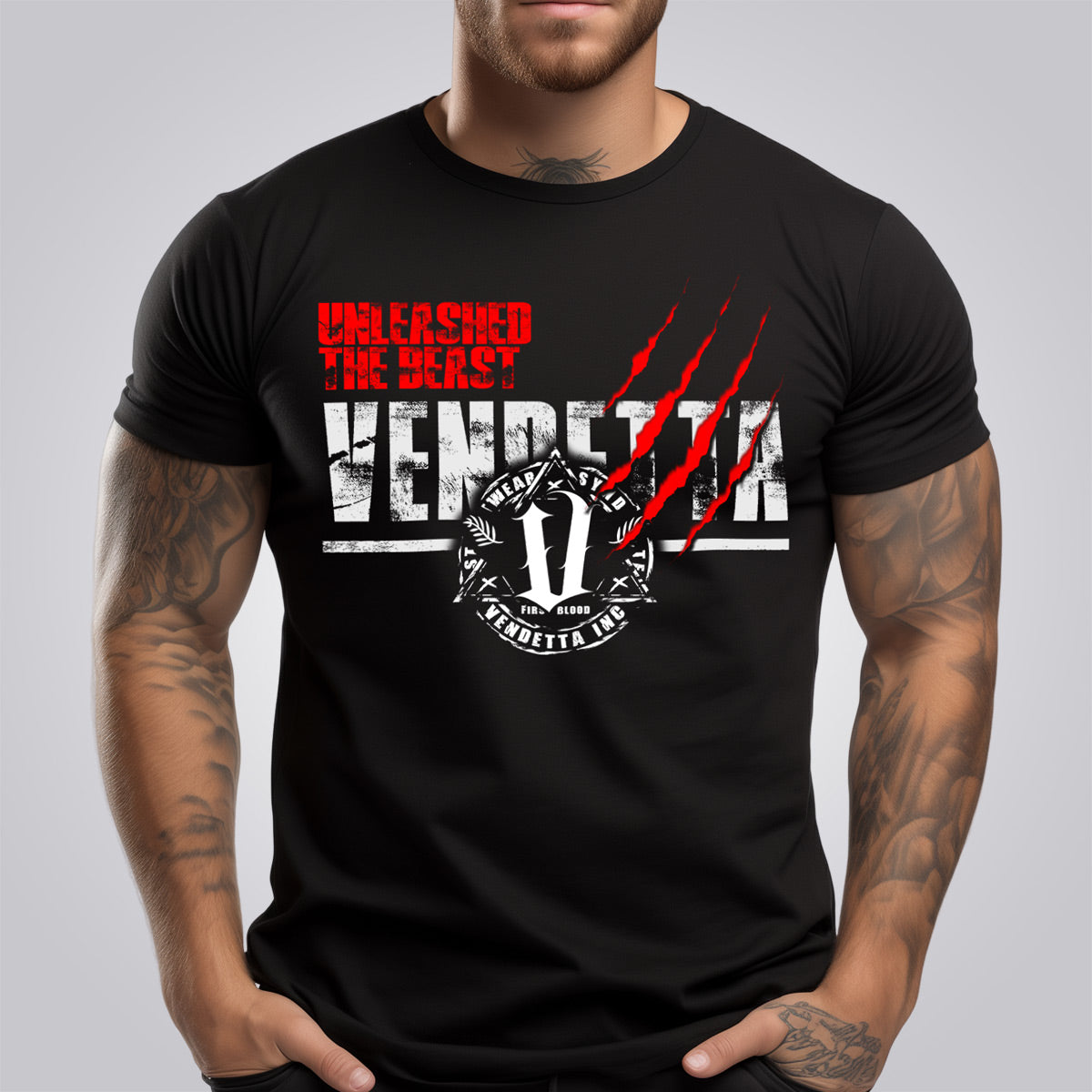Vendetta Inc. Shirt schwarz Beast VD-1254
