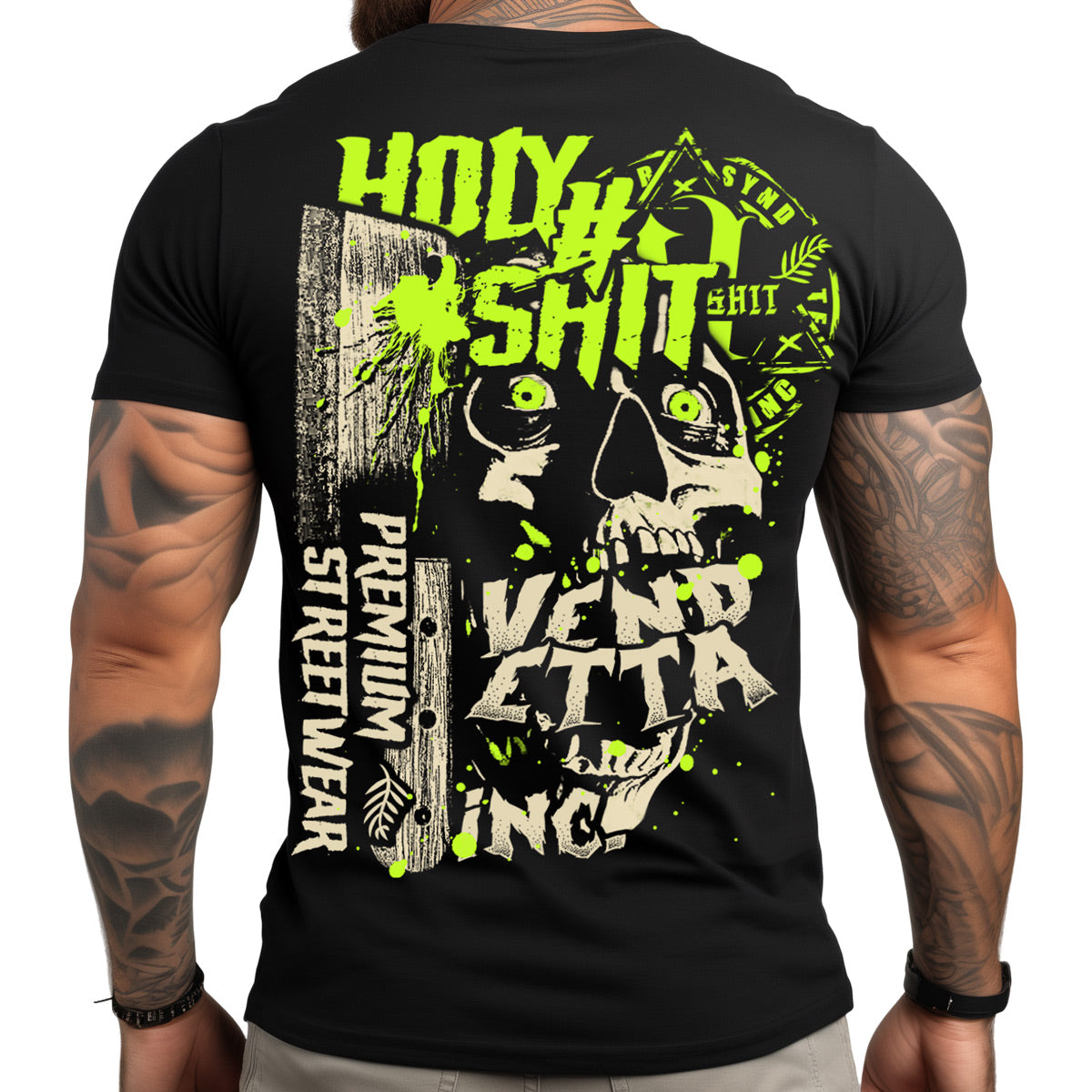 Vendetta Inc. Shirt Reaper Skull schwarz VD-1413