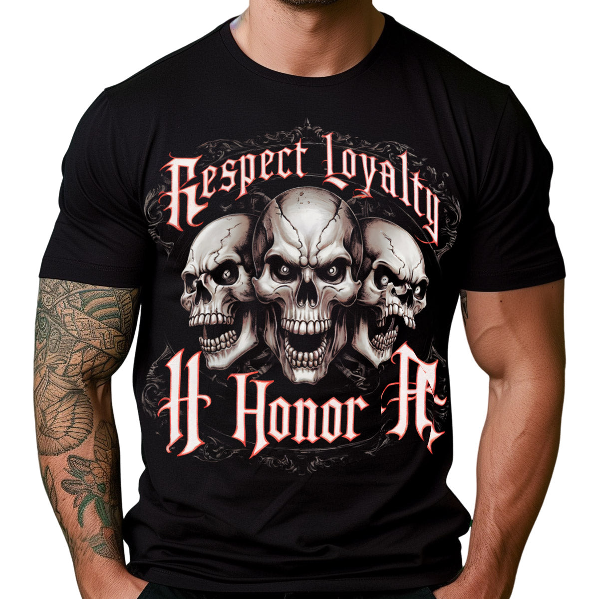 Vendetta Inc. Shirt Respect & Honor schwarz VD-1439