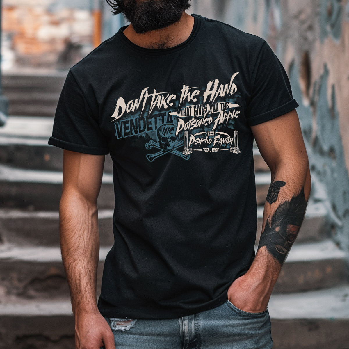 Vendetta Inc. Shirt Family schwarz VD-1400