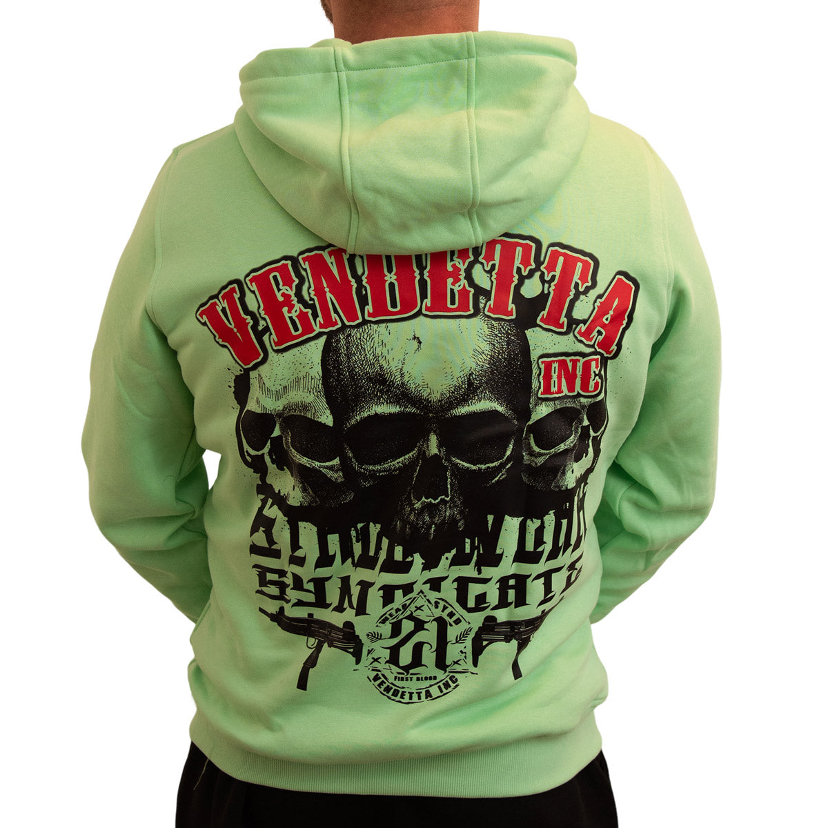 Vendetta Inc. Sweatshirt threes Skull mint VD-4055