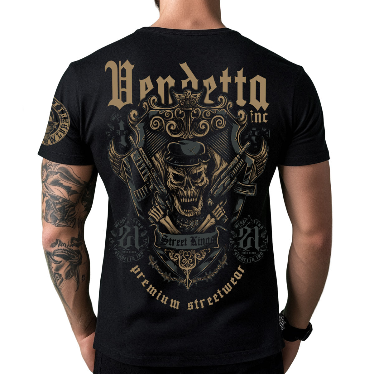 Vendetta Inc. Shirt schwarz Street King VD-1294