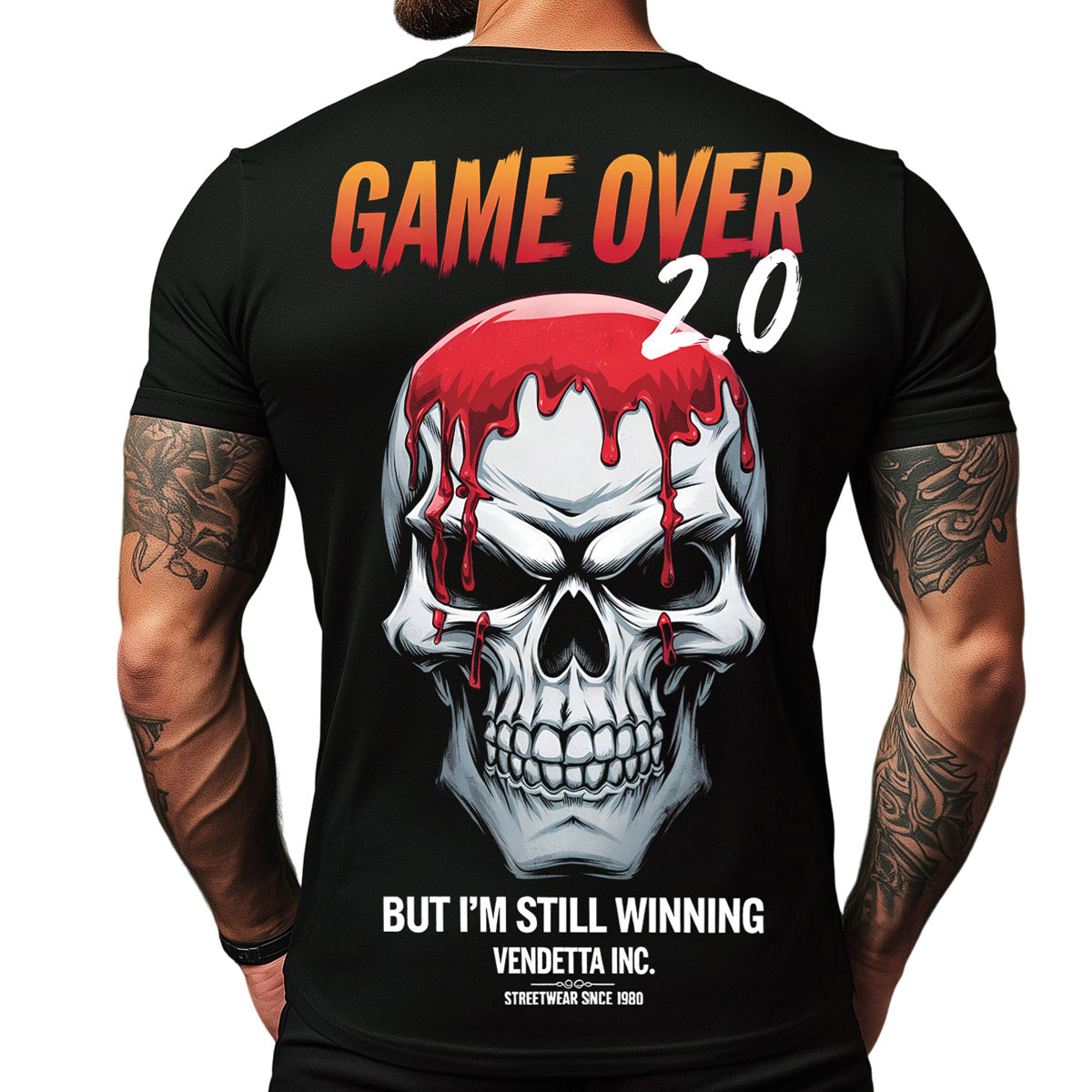 Vendetta Inc. Shirt schwarz Game Over 2.0 VD-1457