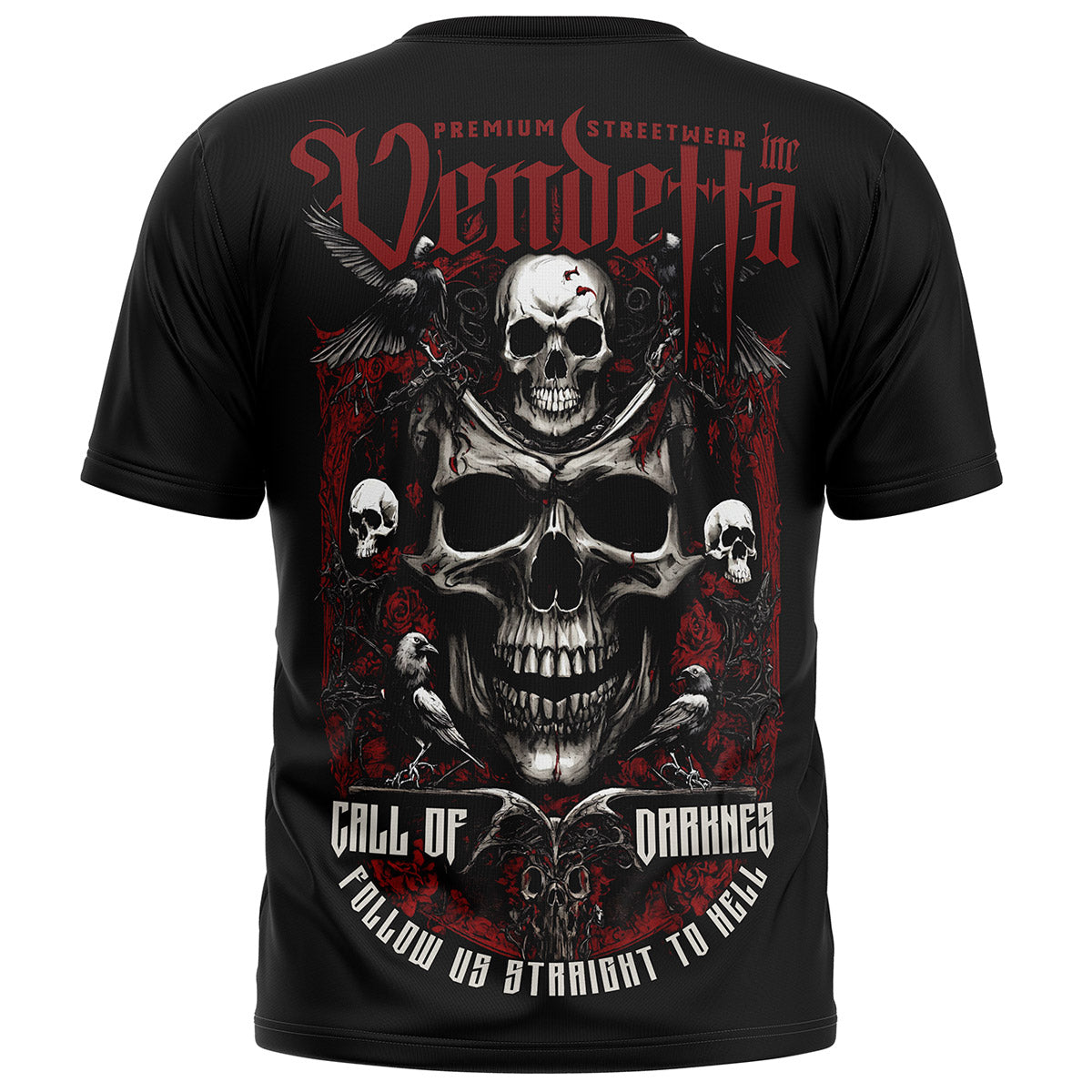 Vendetta Inc. Shirt Straight to Hell schwarz VD-1387