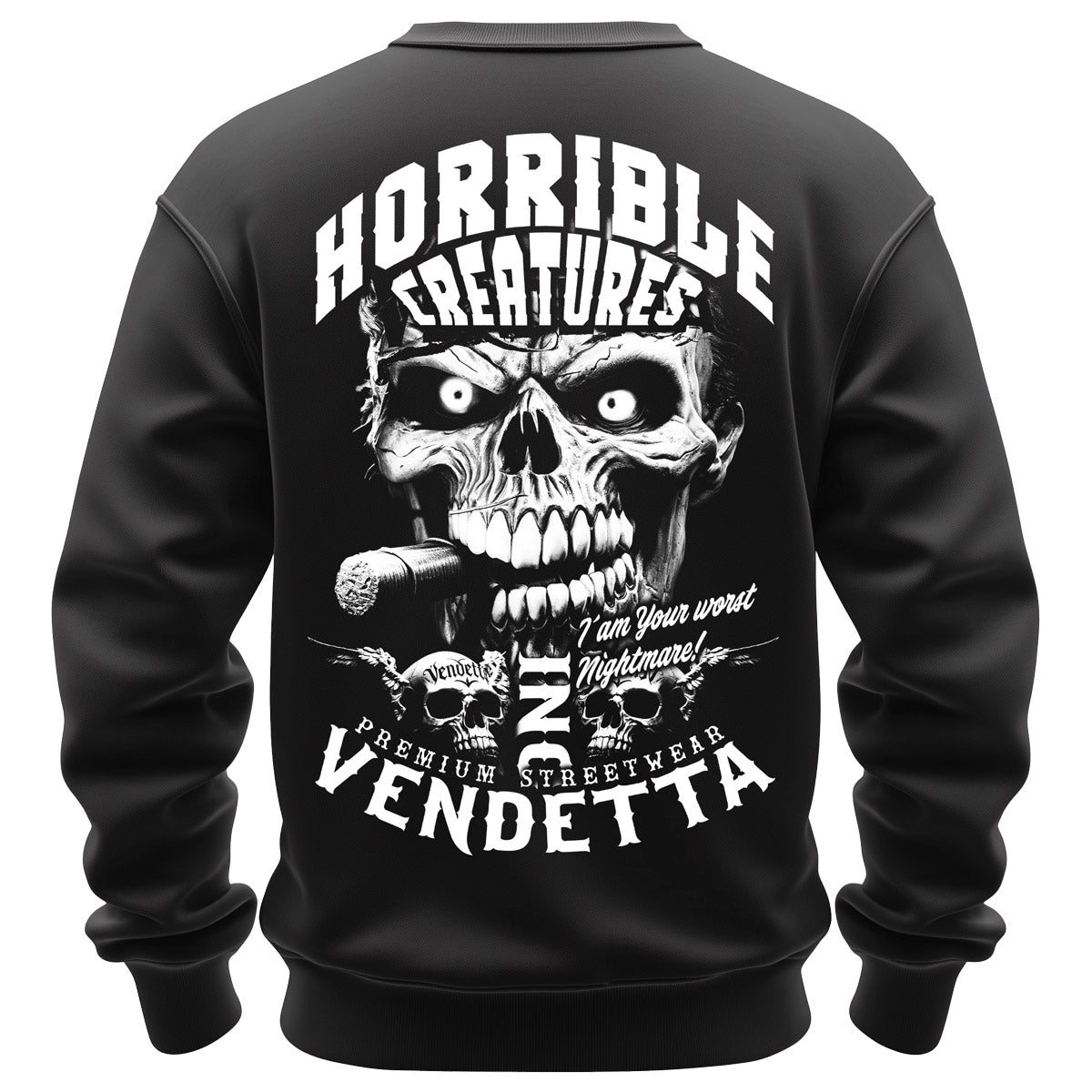 Vendetta Inc. Sweatshirt Horrible Skull schwarz VD-4067