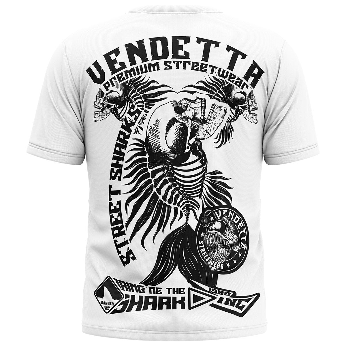 Vendetta Inc. Shirt King Shark weiß VD-1352