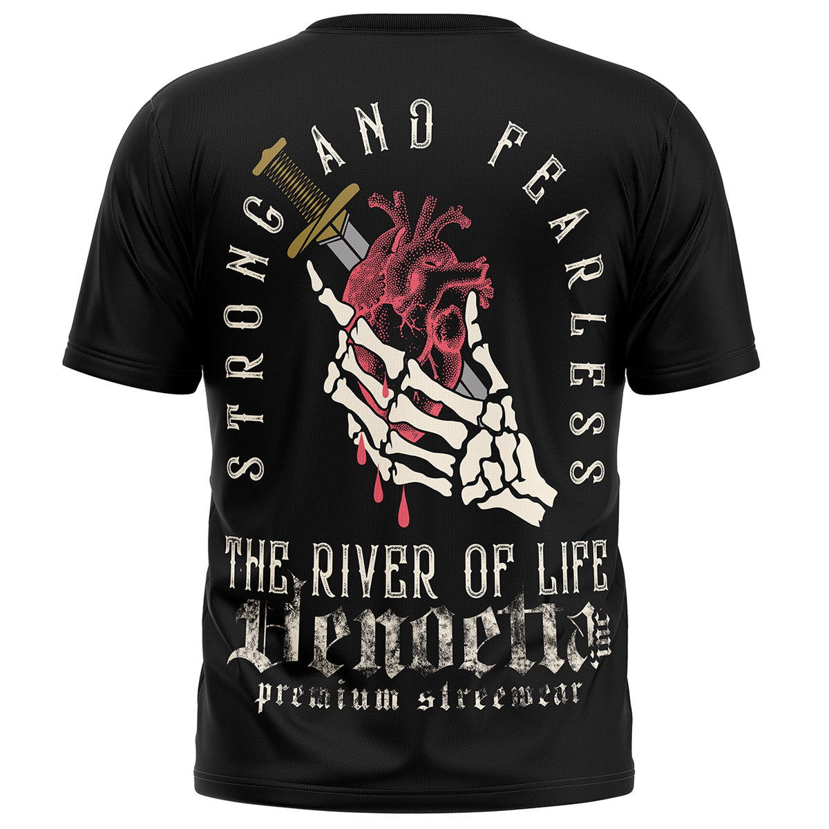 Vendetta Inc. Shirt River of Life schwarz VD-1378