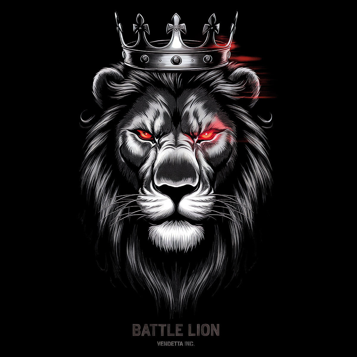 Vendetta Inc. Shirt Battle Lion schwarz VD-1559