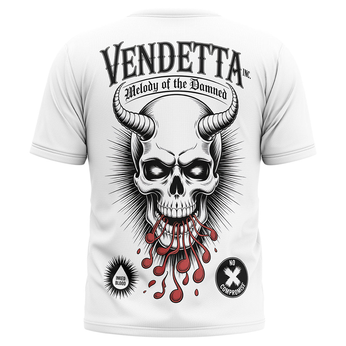 Vendetta Inc. Shirt Melody of the Damned weiß
