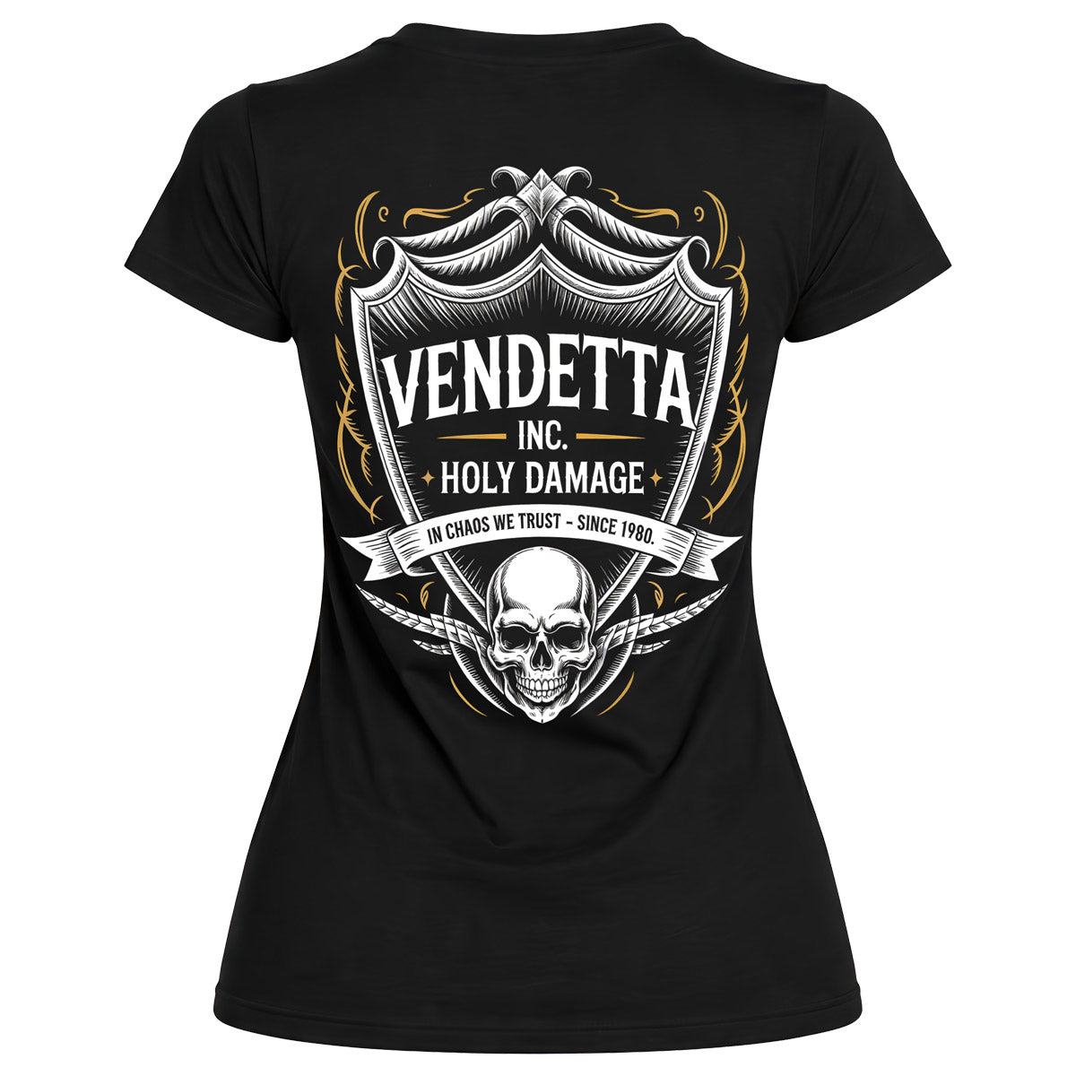Vendetta Inc. Shirt Skull Crest schwarz
