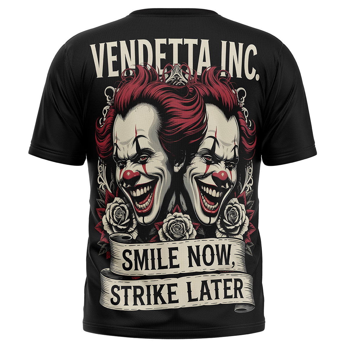 Vendetta Inc. Shirt Clown Roses schwarz