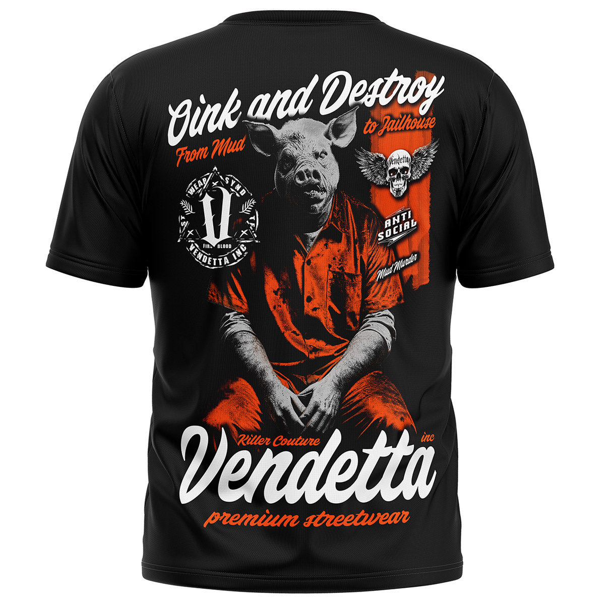 Vendetta Inc. Shirt Pigface schwarz VD-1568