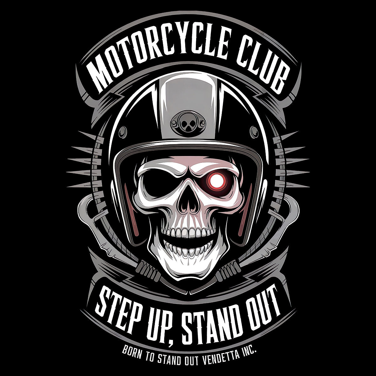 Vendetta Inc. Shirt Rebel Biker VD-1573