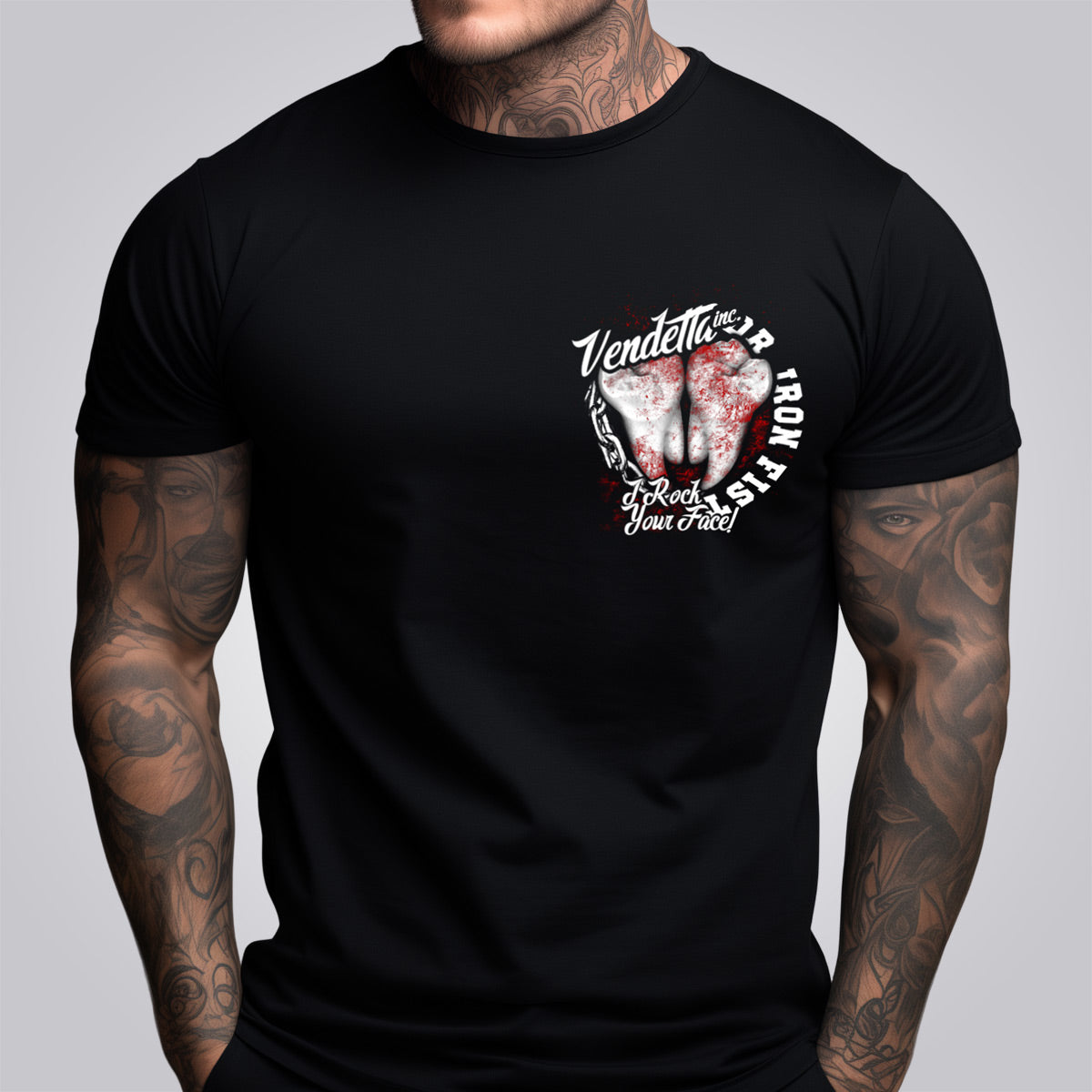 Vendetta Inc. Shirt Rock your Face schwarz