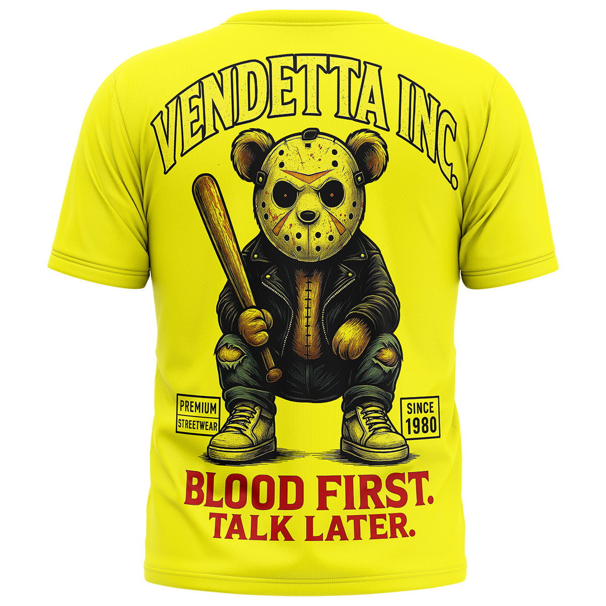 Vendetta Inc. Shirt Talk Later gelb VD-1590