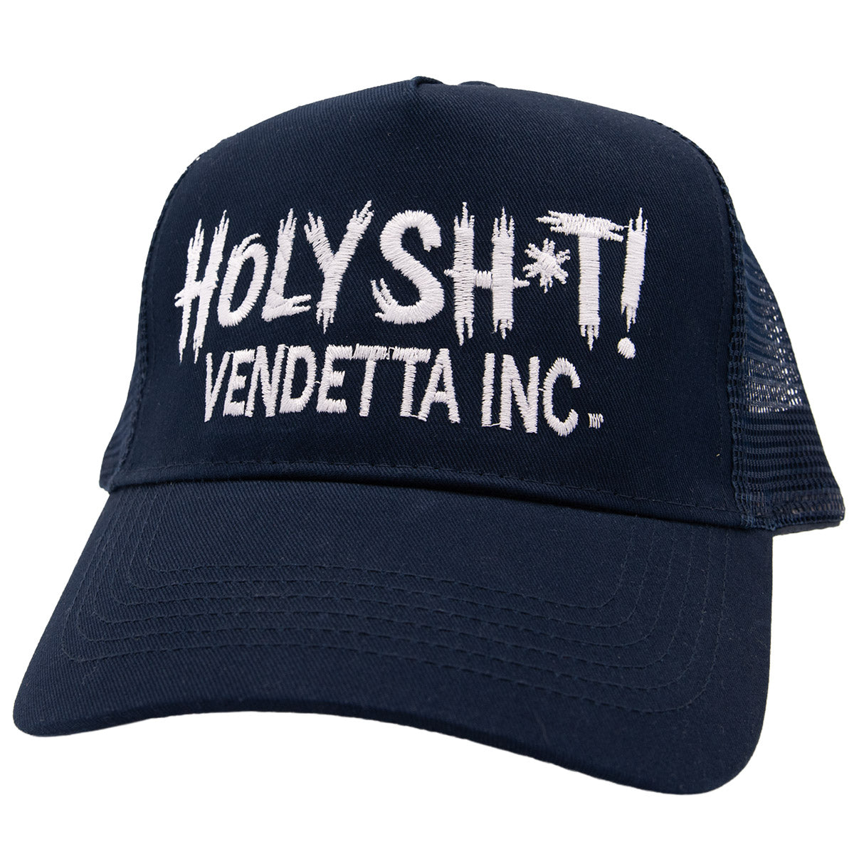 Vendetta Inc. Snapback Trucker blau Holy Sh*t!