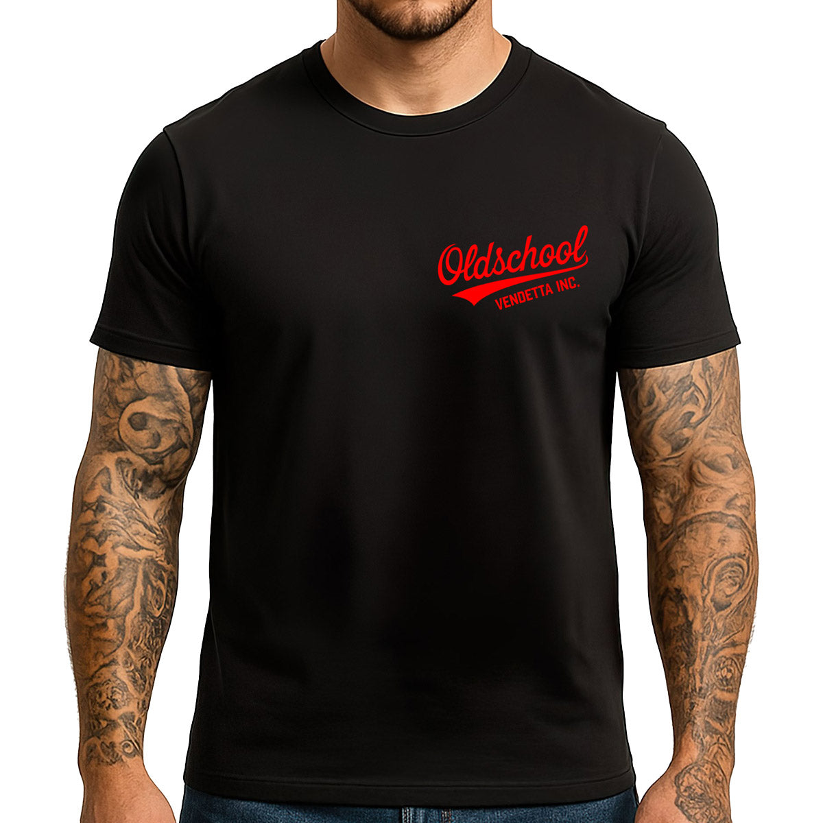 Vendetta Inc. Shirt Oldschool schwarz VD-1621