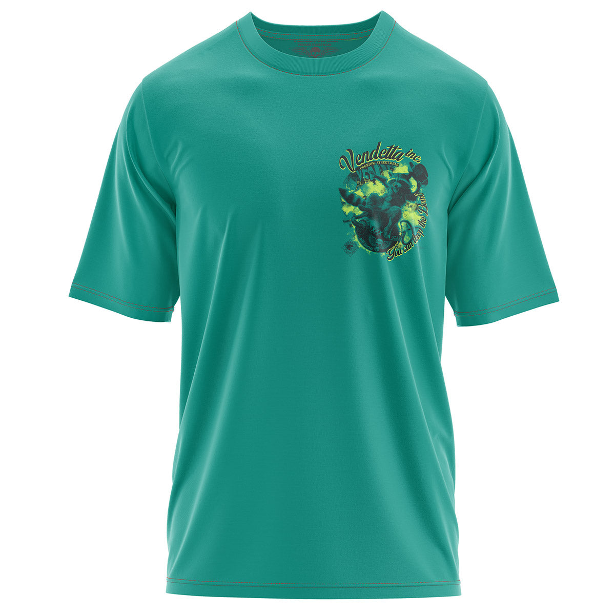 Vendetta Inc. Shirt Oversize Rocket Trash jade VD-1651
