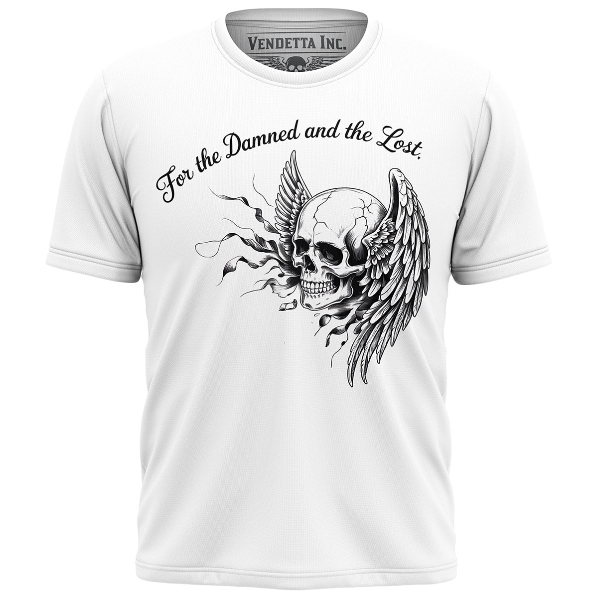 Vendetta Inc. Shirt Angel Skull weiß