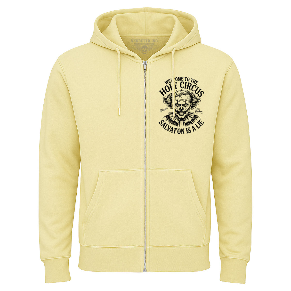 Vendetta Inc. Sweatjacke Holy Circus gelb