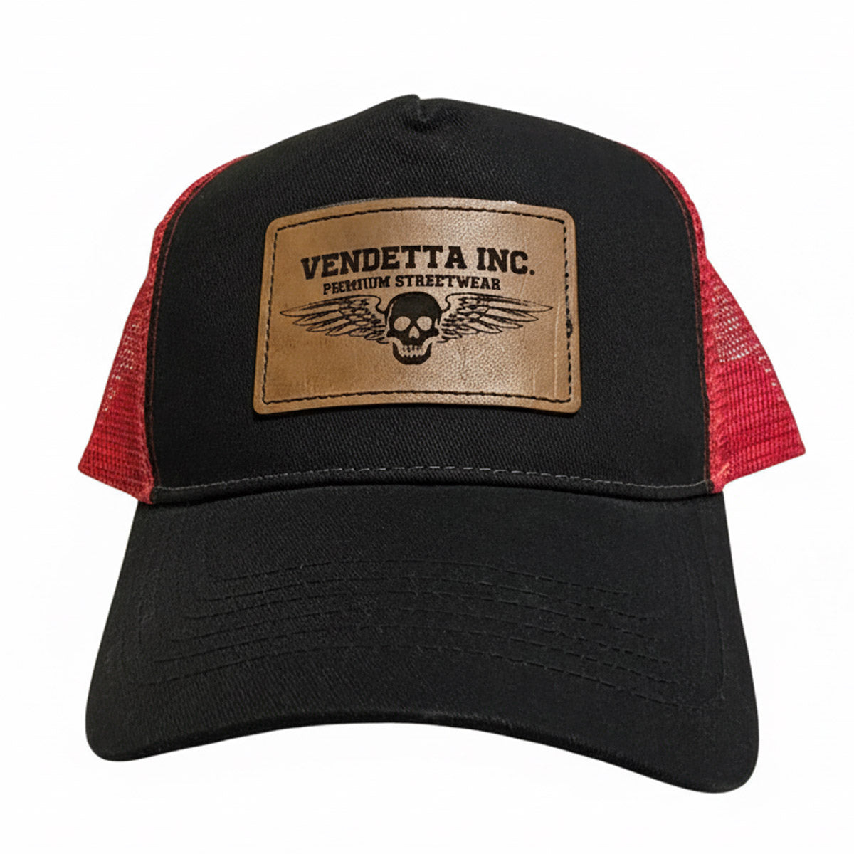 Vendetta Inc. Trucker Logo Patch schwarz-rot