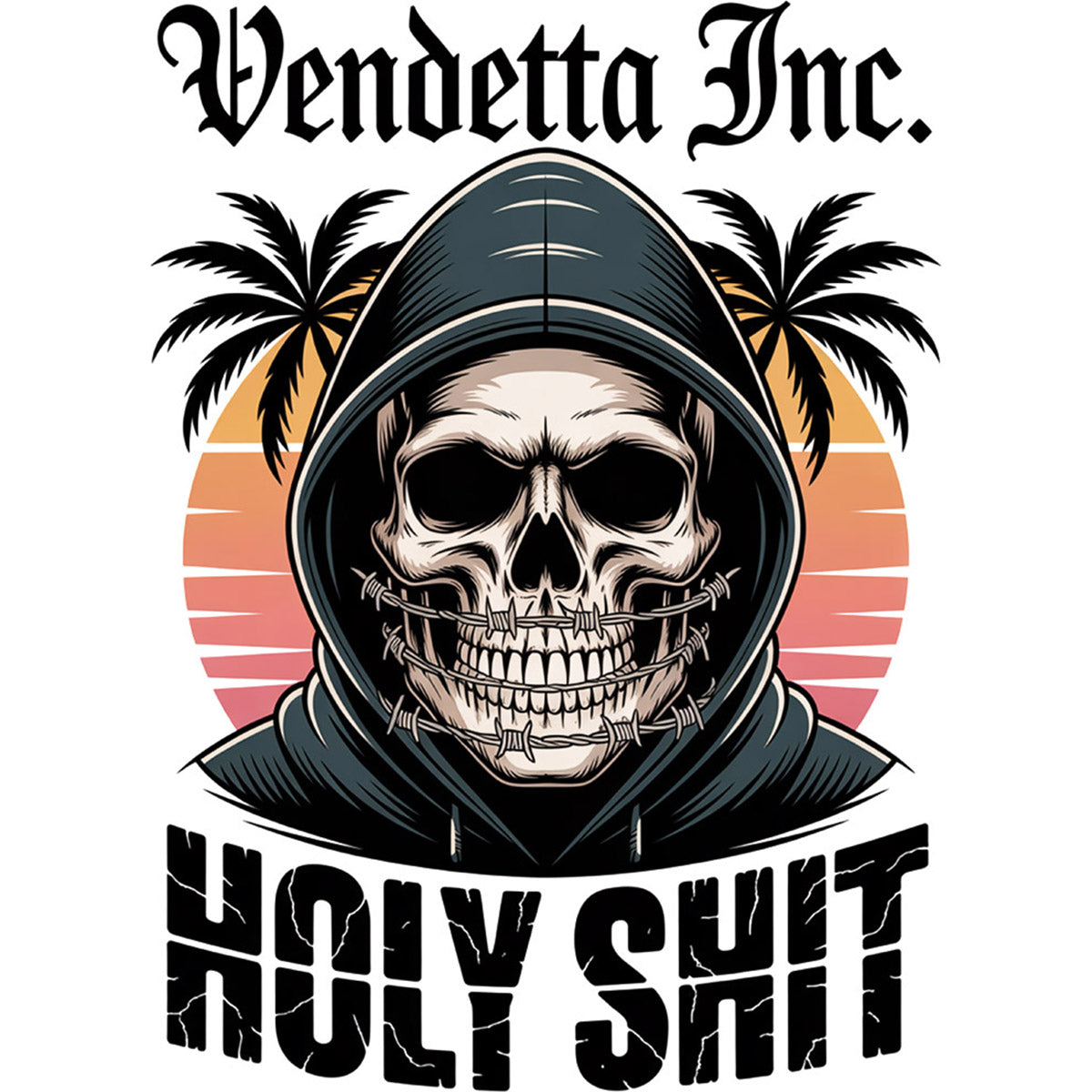 Vendetta Inc. Print Tasse – Holy Shit Skull Mug