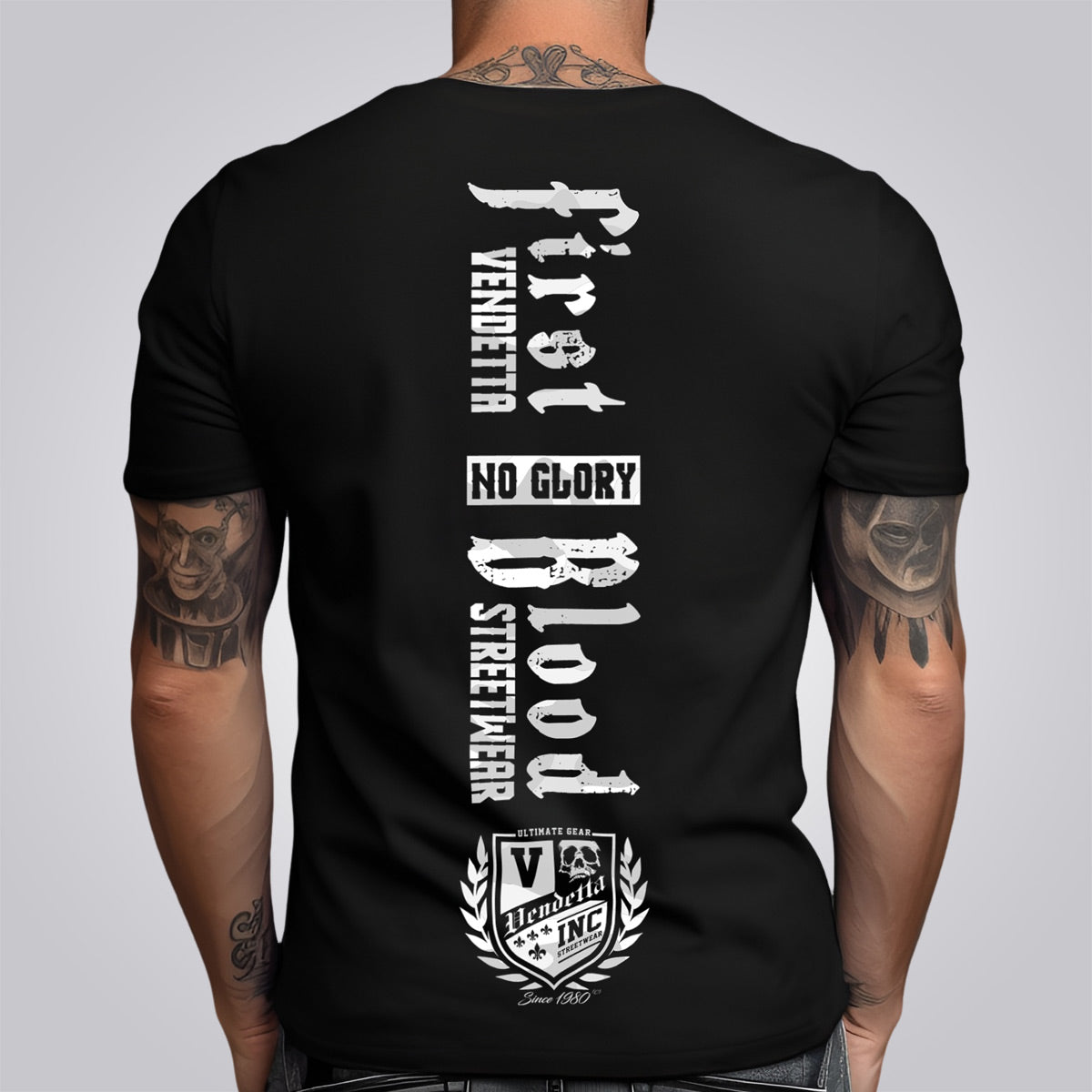 Vendetta Inc. Shirt First Blood schwarz,camo-weiß 1320