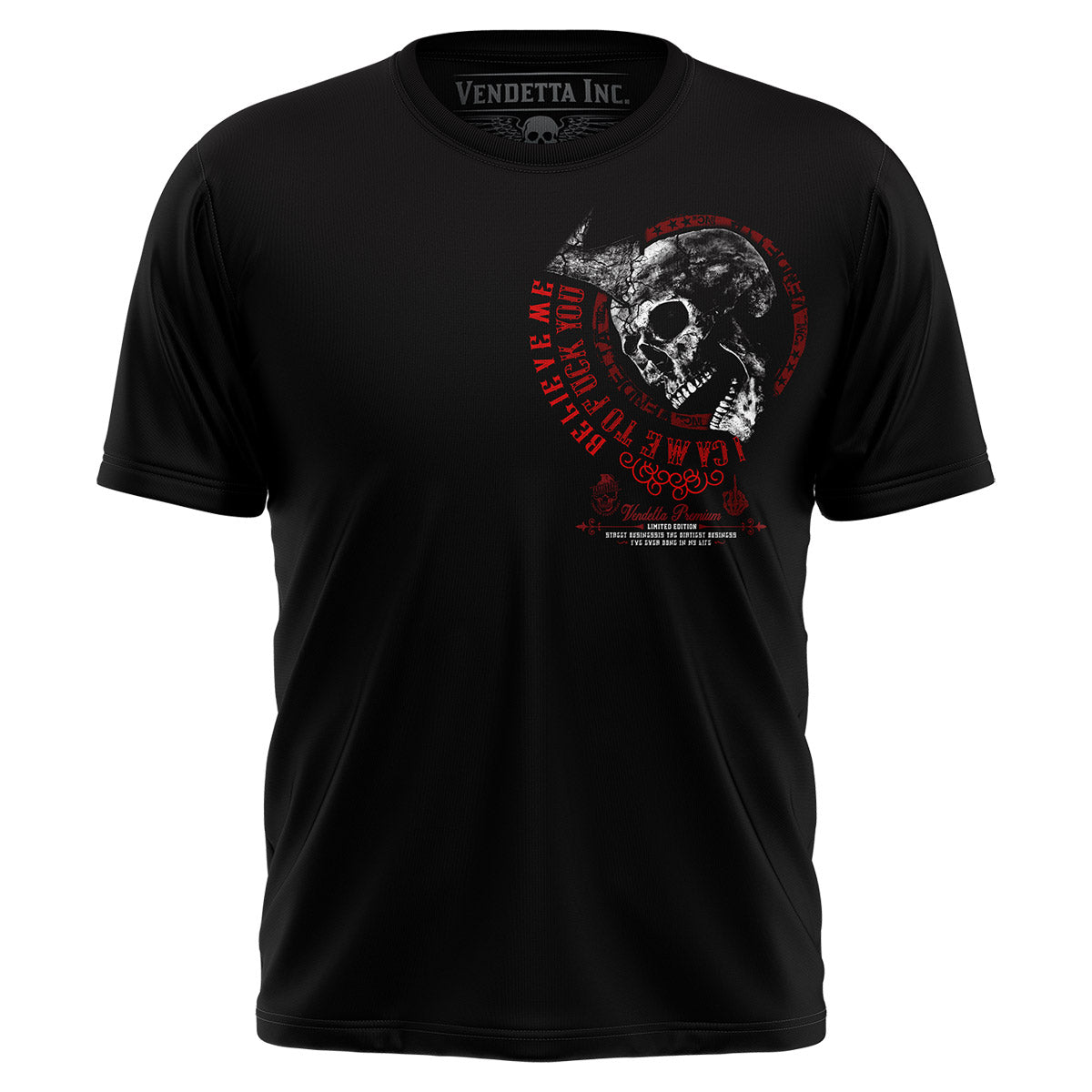Vendetta Inc. Shirt Believe schwarz VD-1090