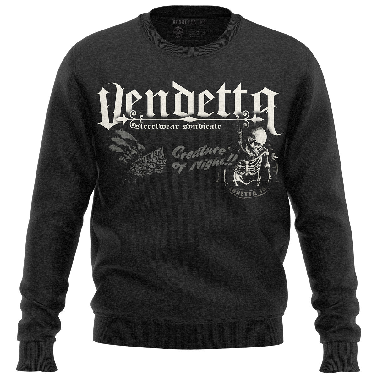 Vendetta Inc. Sweatshirt Holy Night schwarz VD-4026